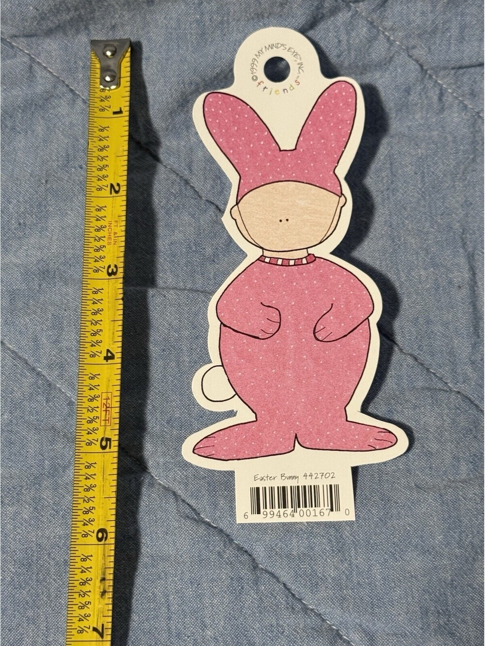 🎅🏻 Scrapbook Die Cut Friends My Minds Eye Easter Bunny 442702  1999 Rare